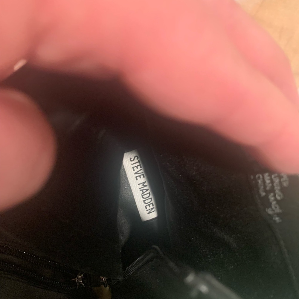 Steve Madden Black Ankle Booties - Picture 5 of 5